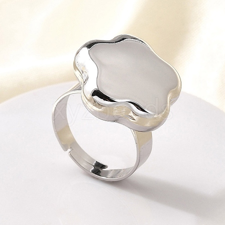 304 Stainless Steel Adjustable Finger Ring RJEW-H244-02P-1