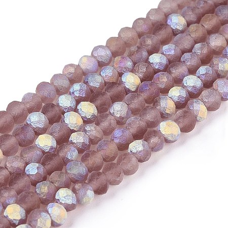 Transparent Glass Beads Strands LS-EGLA-A044-T2mm-MB07-1