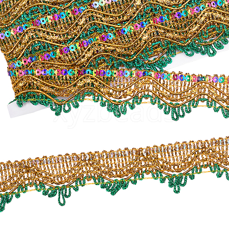 Polyester Fiber Lace Trim OCOR-WH0101-226D-1