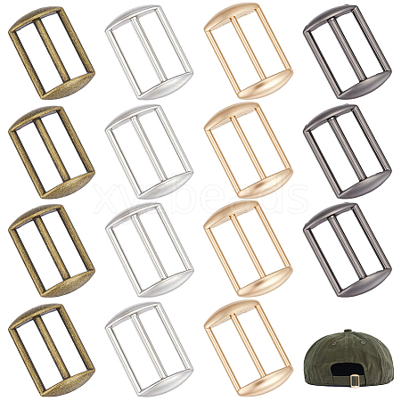 32Pcs 4 Colors Alloy Tri-Glide Adjuster Buckles FIND-GA0008-45-1