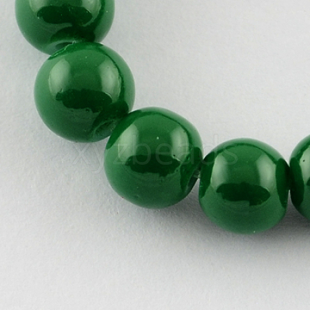 Painted Glass Beads Strands X-DGLA-S071-8mm-19-1
