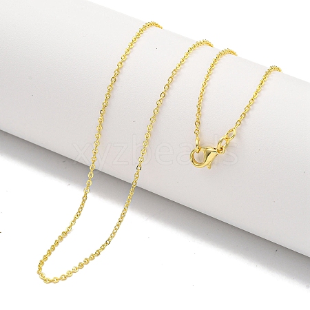 Brass Cable Chain Necklaces for Women NJEW-G084-16LG-1