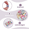 60Pcs 3 Styles Opaque Resin European Beads RESI-TA0005-29-11
