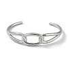 304 Stainless Steel Cuff Bangles for Women BJEW-Z078-16P-2