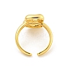 Brass Letter Open Cuff Rings for Women RJEW-G313-01B-G-3