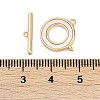 Brass & Shell Toggle Clasps KK-K391-10G-4