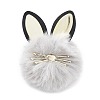 Faux Fur Cat Pendant Keychain ANIM-PW0002-20D-3