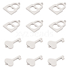 304 Stainless Steel Charms STAS-UN0012-03P-1