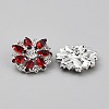 1-Hole Alloy Rhinestone Shank Buttons BUTT-WH0012-20-2