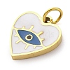 Ion Plating(IP) 304 Stainless Steel Enamel Charms STAS-Z104-10G-05-2