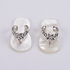 Natural White Shell Mother of Pearl Shell SSHEL-L008-33B-2