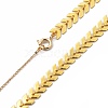 Brass Lariat Necklaces NJEW-JN03001-4
