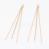 Brass Ball Chain Tassel Big Pendants X-KK-T038-45G-2