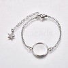304 Stainless Steel Bracelet Making STAS-WH0014-23P-1