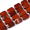 Natural Red Jasper Beads Strands G-C098-A26-01-1