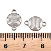 304 Stainless Steel Sports Ball Links Connector Charms STAS-Z203-10P-02-3