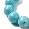 12.5mm Round Natural Turquoise Braided Bead Bracelets for Women Men BJEW-C060-01L-2