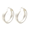 Brass Ring Hoop Earrings for Women EJEW-A121-17B-S-2