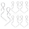 5Pairs Vortex Spiral 304 Stainless Steel Dangle Earrings for Women EJEW-ME0001-15-1