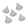 Alloy Crystal Rhinestone Pendants ALRI-H004-36P-2