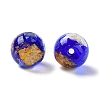 Handmade Gold & Silver Foil Lampwork Beads GLAA-G107-07A-04-3