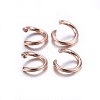 304 Stainless Steel Jump Rings STAS-O107-06RG-A-3