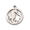 Non-Tarnish 201 Stainless Steel Charms STAS-U016-06P-02-1