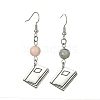 Graduation Theme Tibetan Style Alloy Dangle Earrings EJEW-JE05516-4