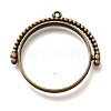 Alloy Open Back Bezel Pendants PALLOY-I223-01AB-1