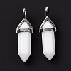 Bullet Glass Pointed Pendants GLAA-K058-02P-07-3