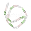 Transparent Gradient Color Glass Beads Strands GLAA-F131-01B-06-4