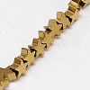 Electroplate Non-magnetic Synthetic Hematite Beads Strands G-J173-6x6mm-03-3