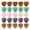 Valentine's Day Theme 10Pcs 5 Style Natural Gemstone European Beads G-LS0001-71-1