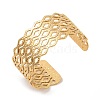 Hollow Wide Version Open Cuff Bangles BJEW-U006-03G-05-3