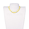 Handmade Polymer Clay Heishi Beads Choker Necklaces NJEW-JN02446-04-4