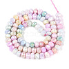 Anti-Tarnish Electroplate Rondelle Glass Beads Strands X-EGLA-T021-6mm-17-10-2