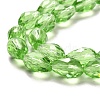 Glass Beads Strands EGLA-E010-8x12mm-14-3