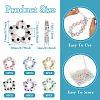  48Pcs 6 Colors Transparent Plastic Bead Frame KY-TA0001-26-4