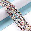 Handmade Polymer Clay Beads Strands CLAY-R089-3mm-012-2