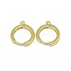 Brass Huggie Hoop Earring Findings PALLOY-F249-19G-1