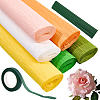 6 Rolls 6 Colors Handmade Crepe Paper DIY-CP0012-89B-6