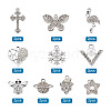 Alloy Rhinestone Pendants RB-TA0001-04-2