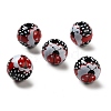 Printed Wood Round Beads LS-WOOD-C012-01A-3