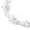 2Pcs 2 Colors Synthetic Turquoise Beaded Bangles BJEW-JB11588-4