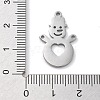 Christmas Theme Anti-Tarnish 304 Stainless Steel Pendants STAS-R003-04P-01-3