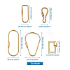  Unisex Pure Handmade Brass Key Rings & Screw Carabiner Lock Charms KEYC-TA0003-06-22