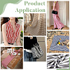 Cotton Fabric with Strip Pattern DIY-PH0037-96E-5