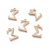 304 Stainless Steel Charms STAS-K215-21G-1