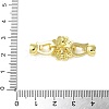 Brass Micro Pave Clear Cubic Zirconia Fold Over Clasps KK-P290-18G-2