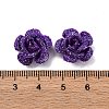 3D Rose Flower Baking Paint Aluminum Beads FIND-L019-01D-3